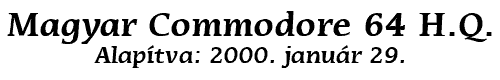 Magyar Commodore 64 H.Q.
